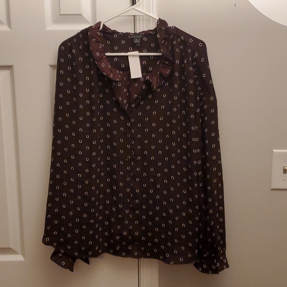 Ann Taylor Blouse- dark purple